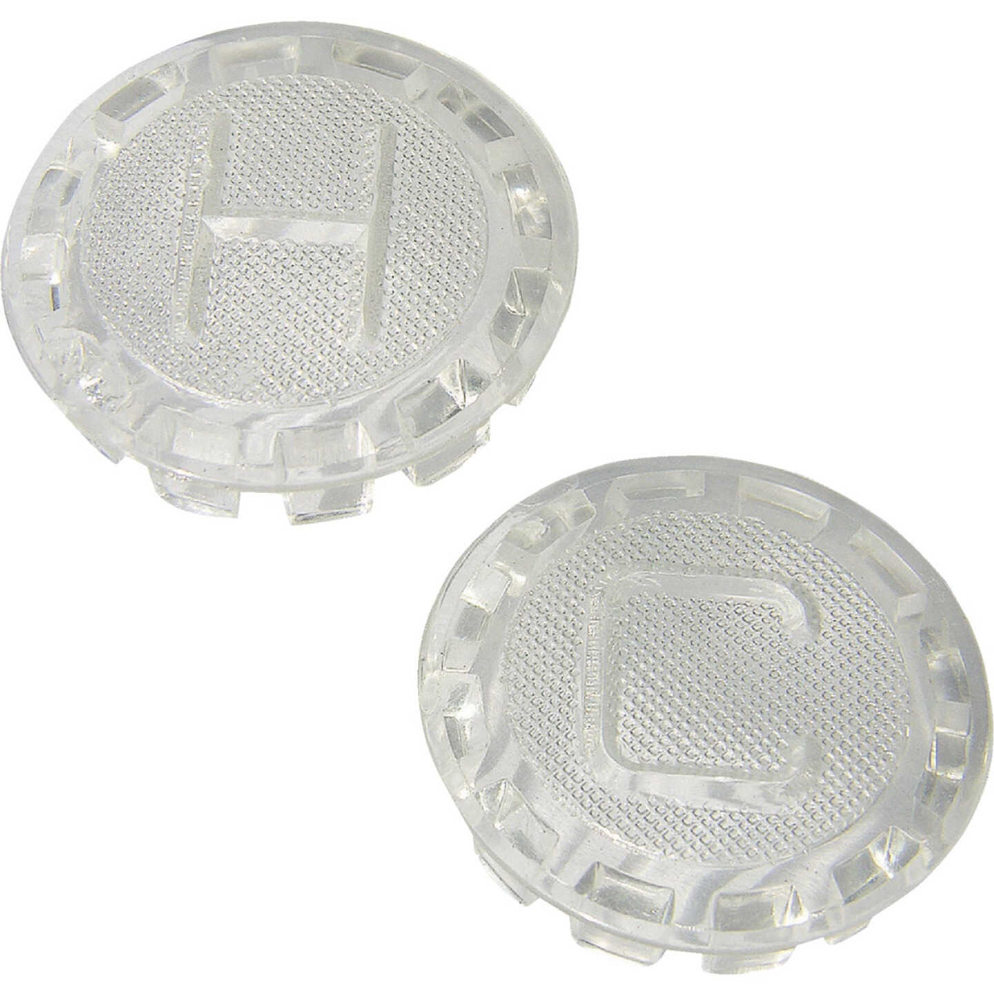 Lasco Price Pfister Clear to White Handle Button Image 1