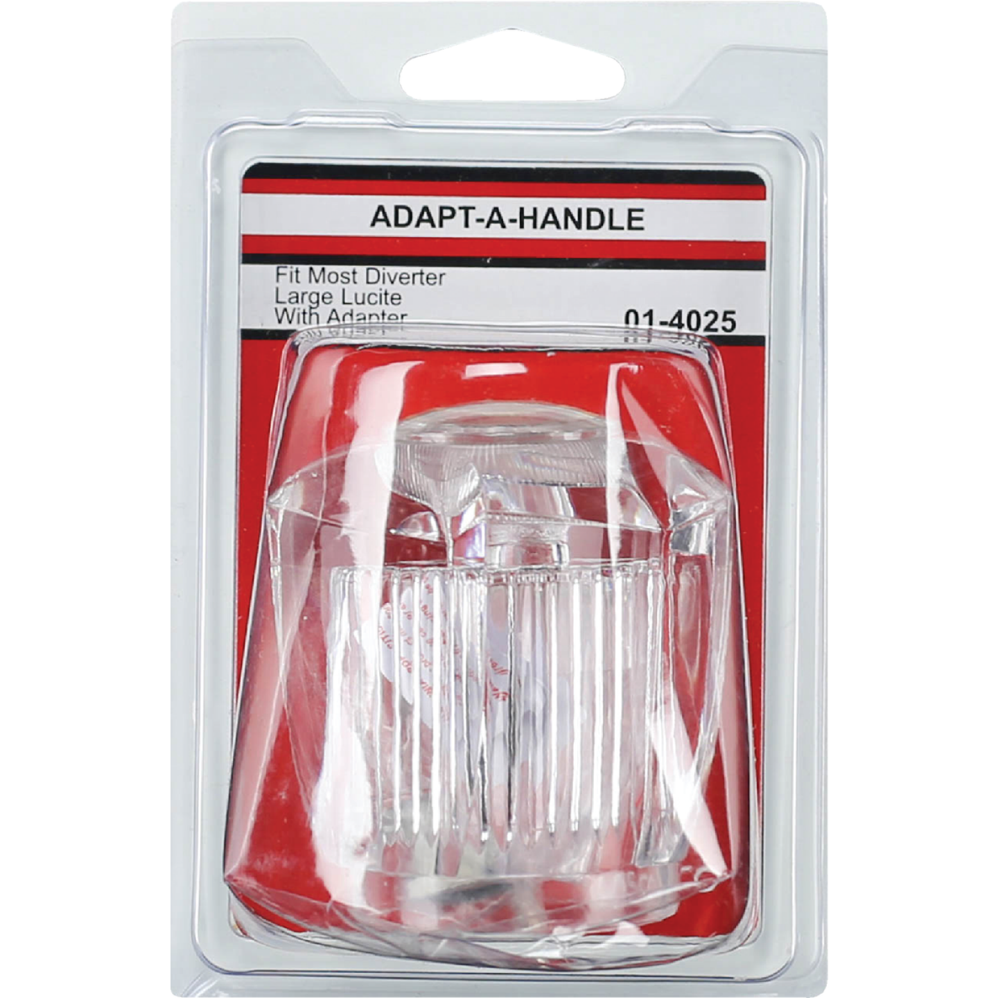 Lasco Acrylic Universal Clear Diverter Faucet Handle Image 2