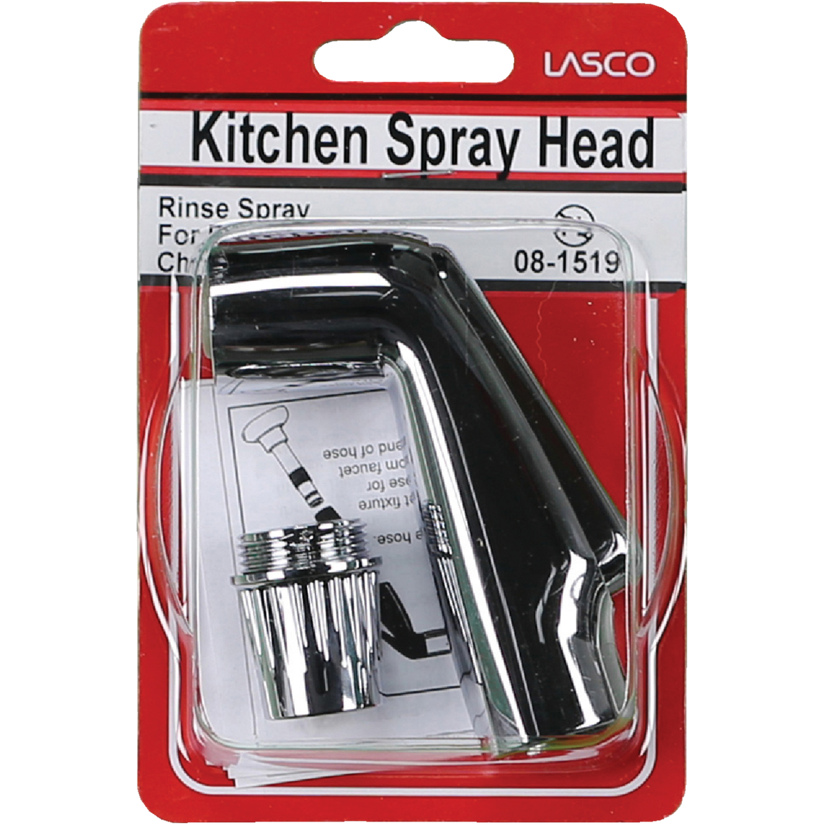 Lasco Universal Fit Chrome Sprayer Head Image 2