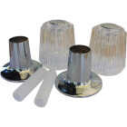 Lasco Price Pfister 2-Valve Round Clear Tub & Shower Handle Kit Image 1