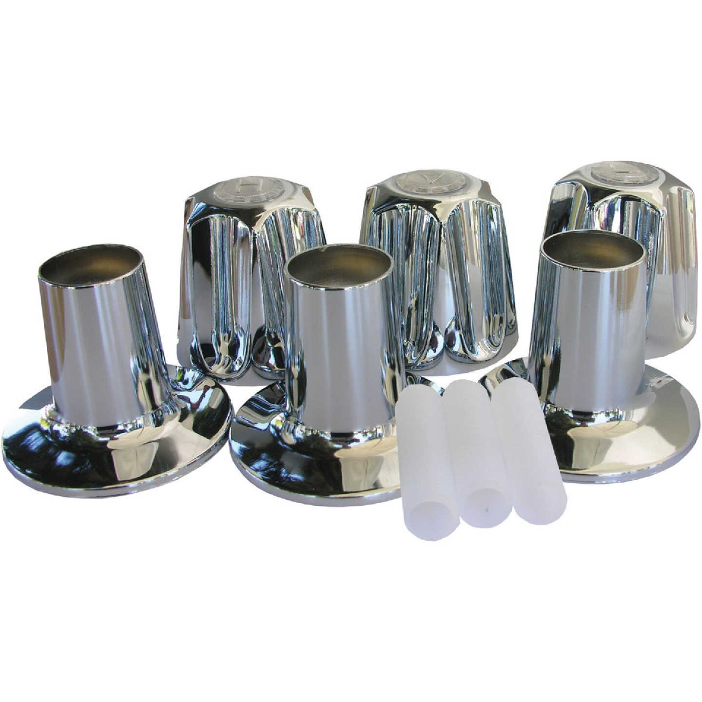 Lasco Price Pfister Round Clear Tub & Shower Handle Kit Image 1