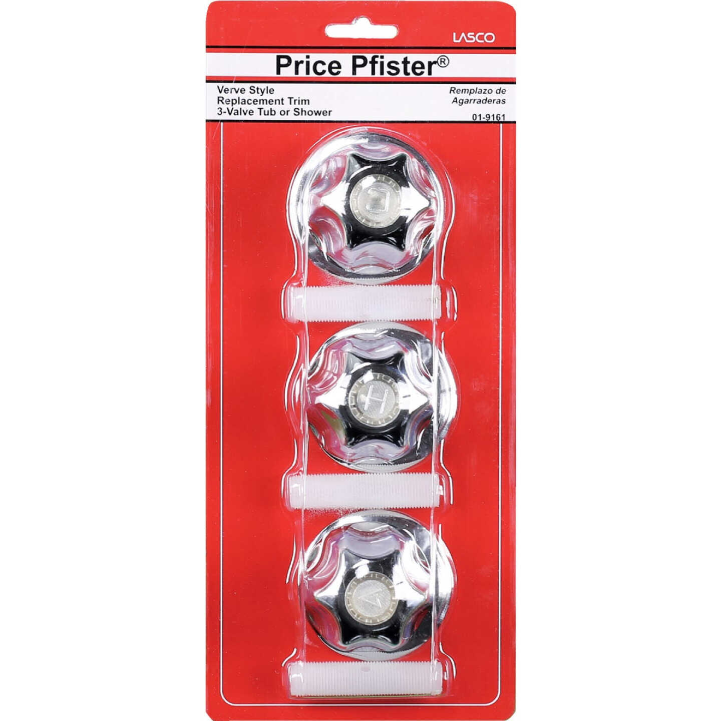 Lasco Price Pfister Round Clear Tub & Shower Handle Kit Image 2