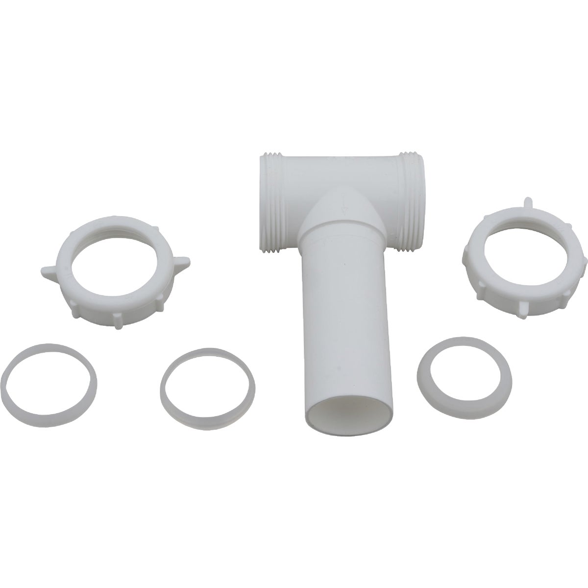 Do it Best 1-1/2 In. White Polypropylene Center Outlet Tee Image 3