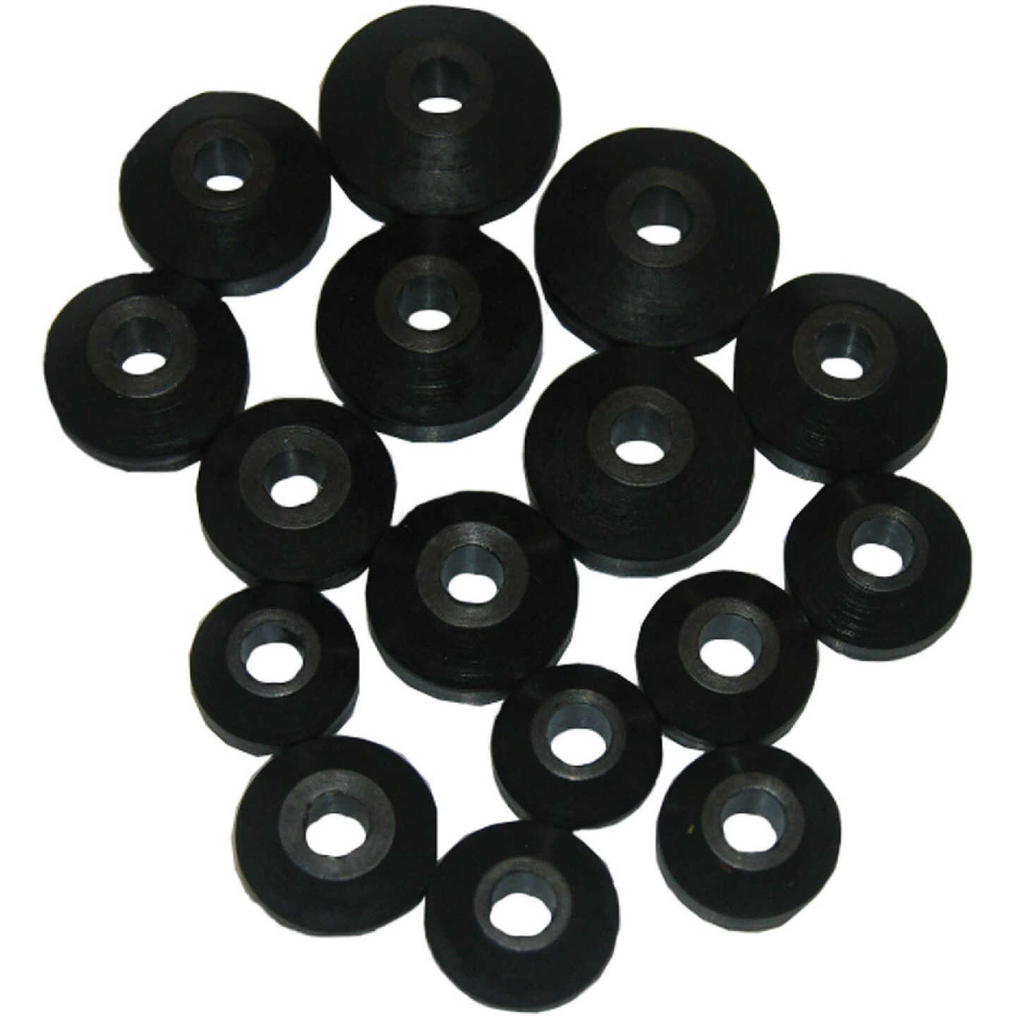 Lasco Assorted Black Beveled Bibb Faucet Washer (16 Ct.) Image 1