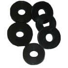 Lasco 11/16 In. Black 3/8L Flat Bibb Faucet Washer (6 Ct.) Image 1