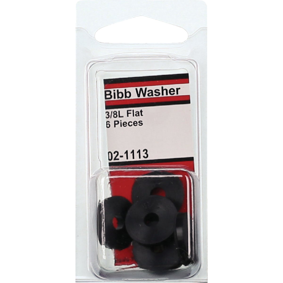 Lasco 11/16 In. Black 3/8L Flat Bibb Faucet Washer (6 Ct.) Image 2