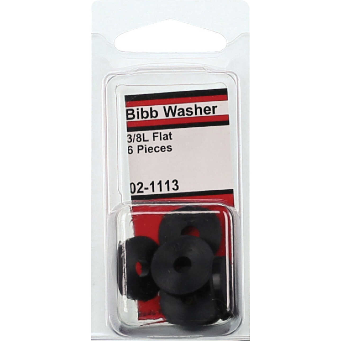 Lasco 11/16 In. Black 3/8L Flat Bibb Faucet Washer (6 Ct.) Image 2