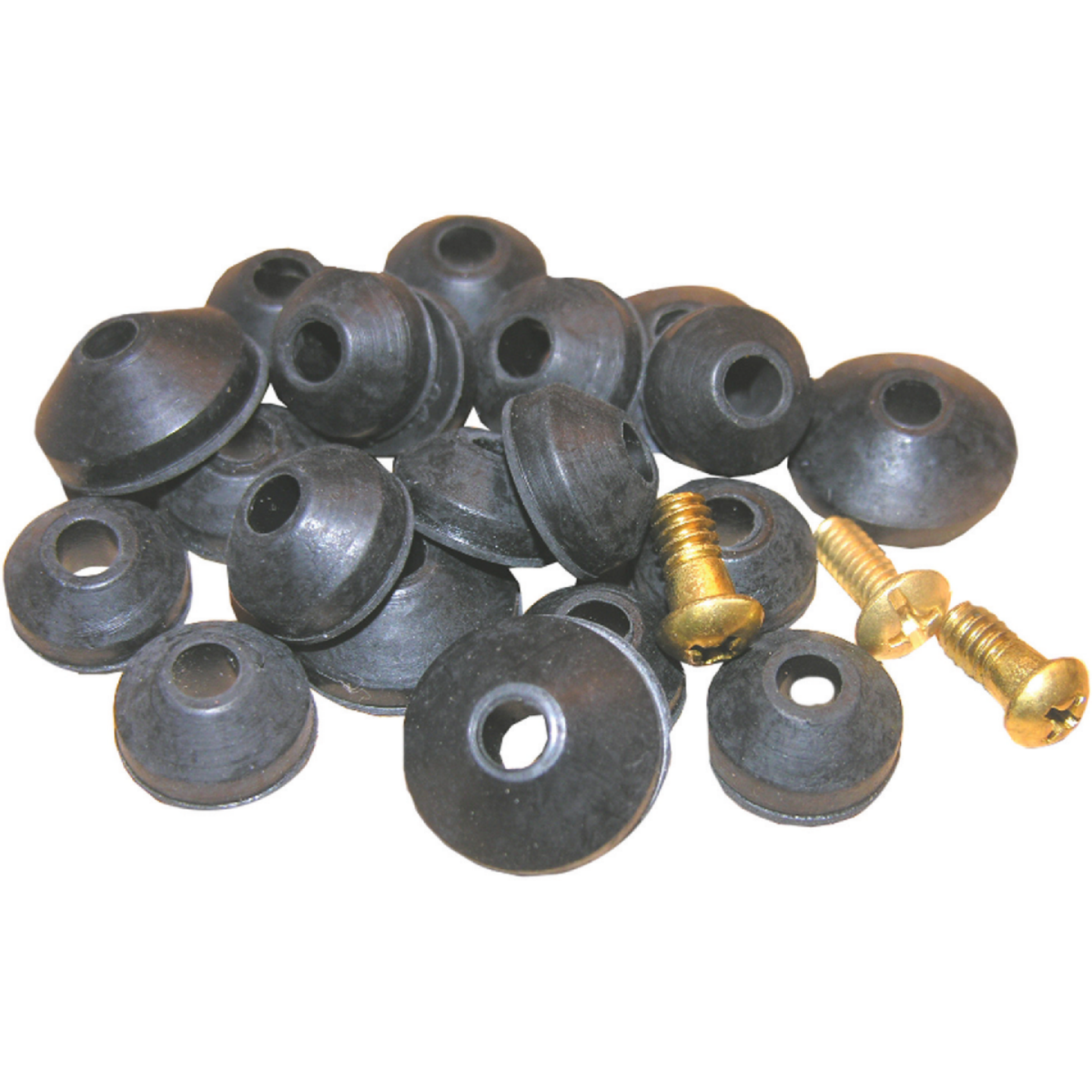 Lasco Various Black & Brass Beveled Faucet Washer Image 1