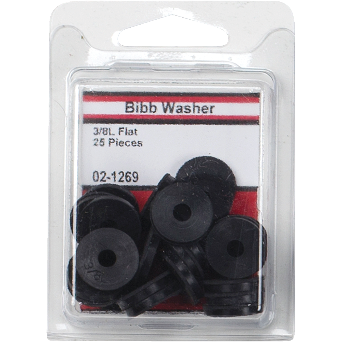 Lasco 11/16 In. Black 3/8L Flat Bibb Faucet Washer (25 Ct.) Image 2