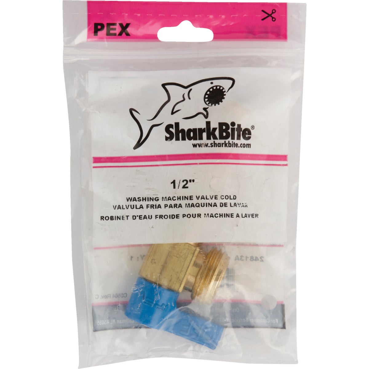 Sharkbite 1/2 In. PEX Washing Machine Valve, Cold Image 2