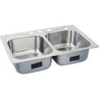 Sterling Southhaven Double Bowl 33 In. x 22 In. x 8 In. Deep Stainless Steel Kitchen Sink Image 1