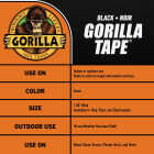 Gorilla 1.88 In. x 10 Yd. Heavy-Duty Duct Tape, Black Image 2