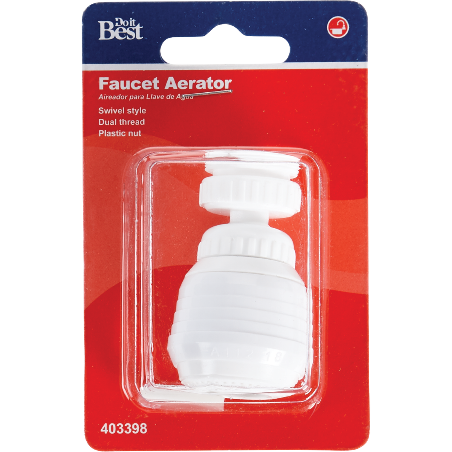 Do it 2.0 GPM Swivel Spray Aerator, White Image 2