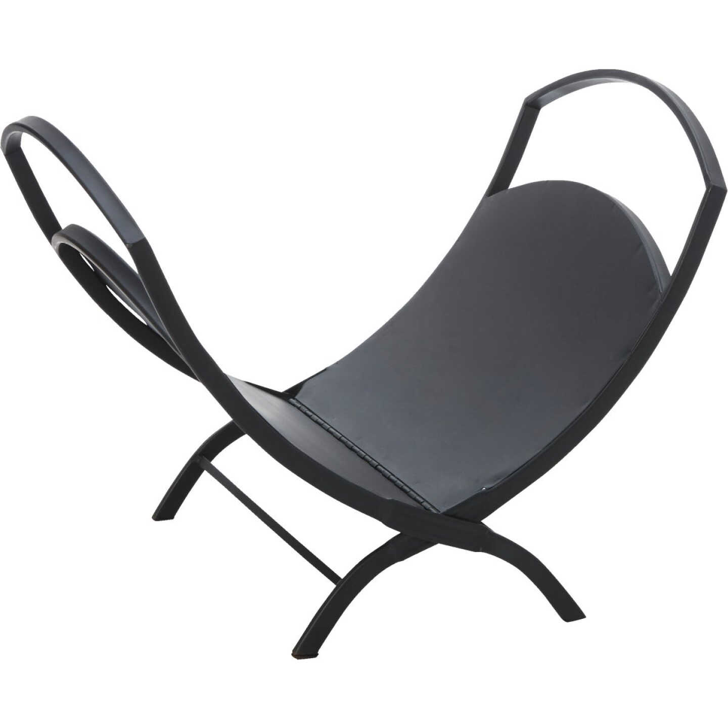 Home Impressions Hearthside Black Steel Fireplace Log Holder Image 4