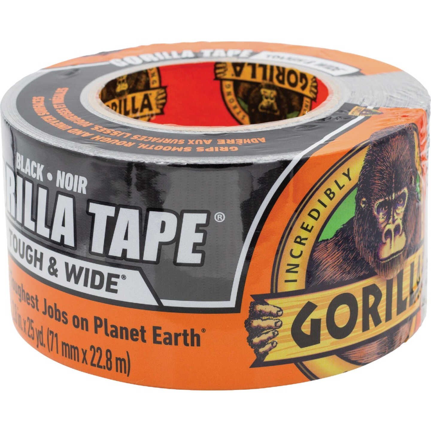 Gorilla 2.88 In. x 25 Yd. Tough & Wide Heavy-Duty Duct Tape, Black Image 3
