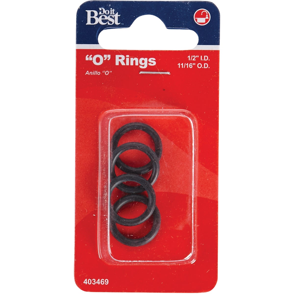 Do it Best 1/2 In. x 11/16 In. x 3/32 In. O-Ring (4 Ct.) Image 2