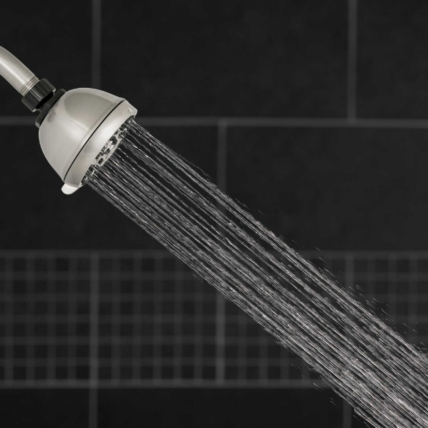 Waterpik PowerPulse Massage 6-Spray 1.8 GPM Fixed Showerhead, Brushed Nickel Image 4