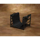 Home Impressions Steel & Canvas 16 In. W x 13-1/2 In. H x 15 In. D Black Fireplace Log Holder Image 2