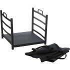 Home Impressions Steel & Canvas 16 In. W x 13-1/2 In. H x 15 In. D Black Fireplace Log Holder Image 4