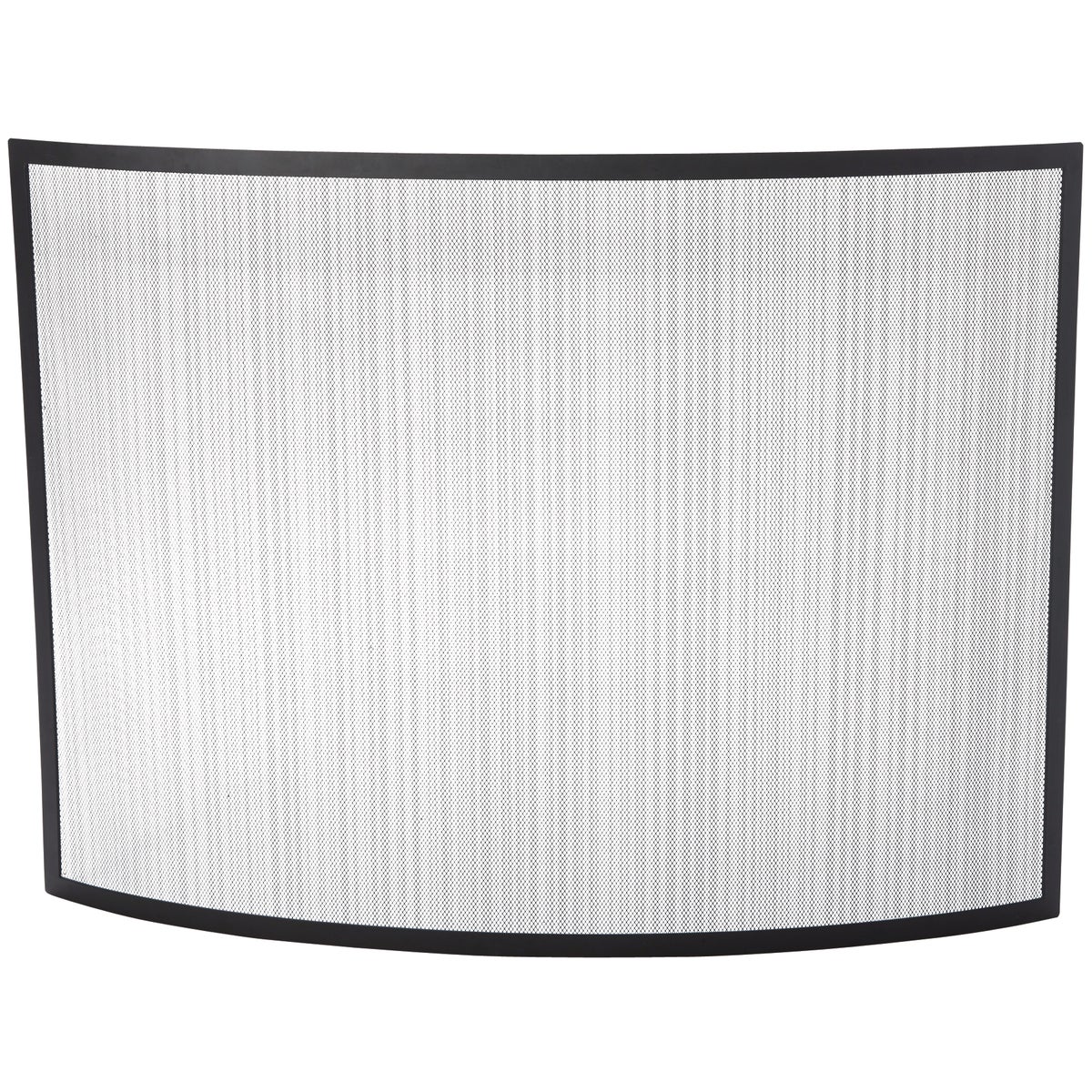 Home Impressions Black Curved Fireplace Screen