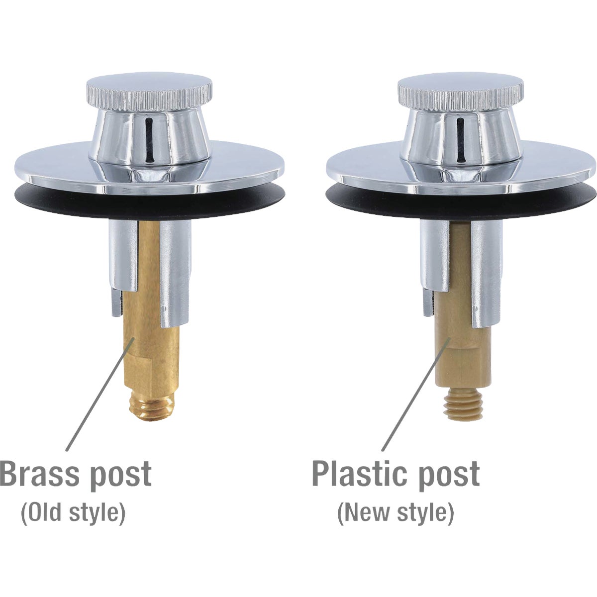 Danco Lift & Turn 3/8 In. & 5/16 In. Thread Tub Drain Stopper Cartridge in Chrome Image 4