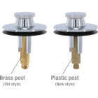 Danco Lift & Turn 3/8 In. & 5/16 In. Thread Tub Drain Stopper Cartridge in Chrome Image 4