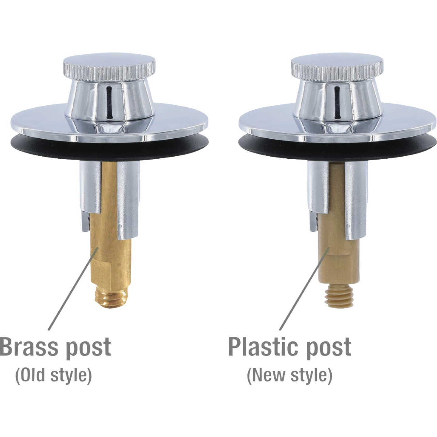 Danco Lift & Turn 3/8 In. & 5/16 In. Thread Tub Drain Stopper Cartridge in Chrome Image 4