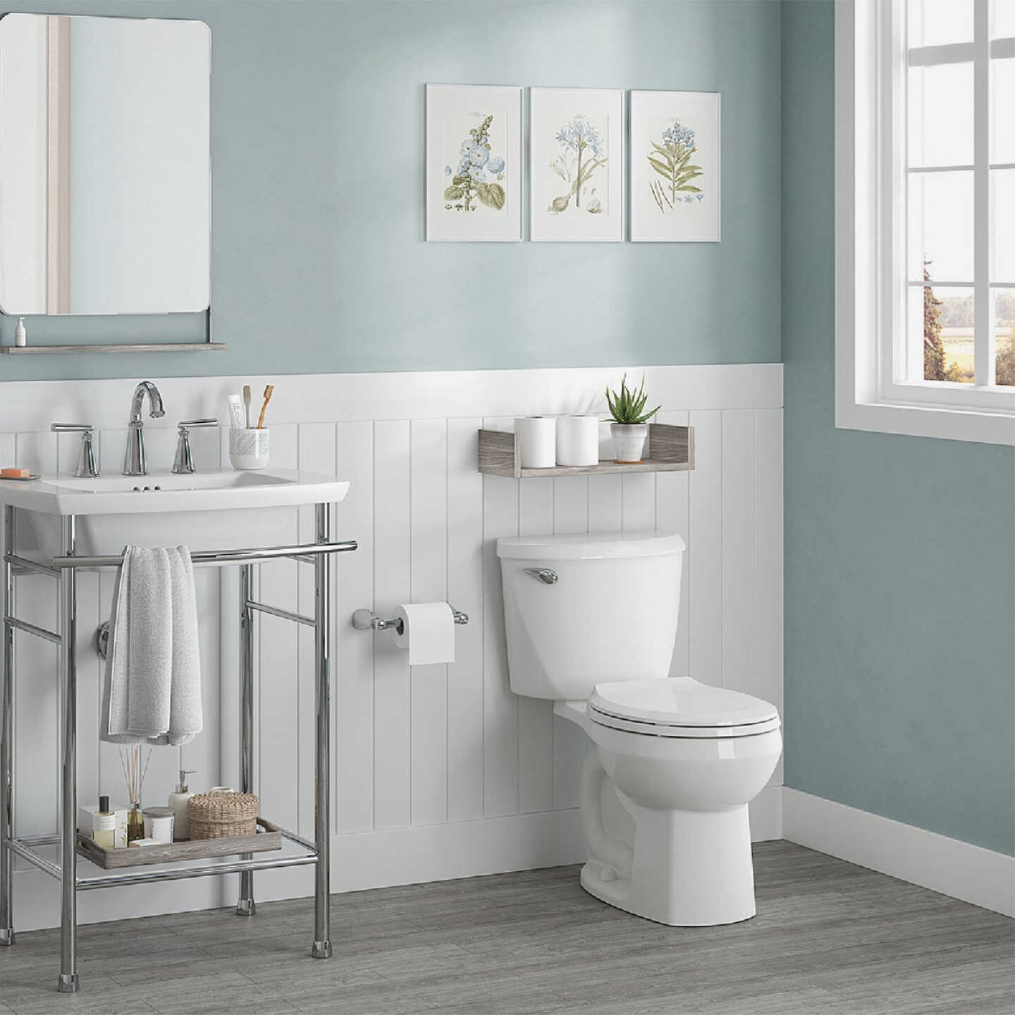 American Standard Colony3 White Round Bowl 1.28 GPF Toilet-to-Go Image 2