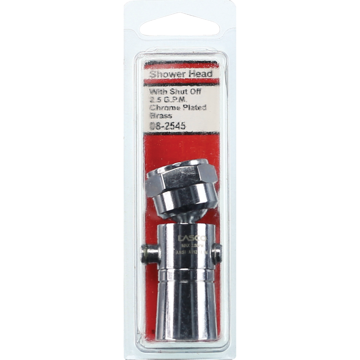 Lasco 1-Spray 1.8 GPM Water Saver Fixed Shower Head, Chrome Image 2