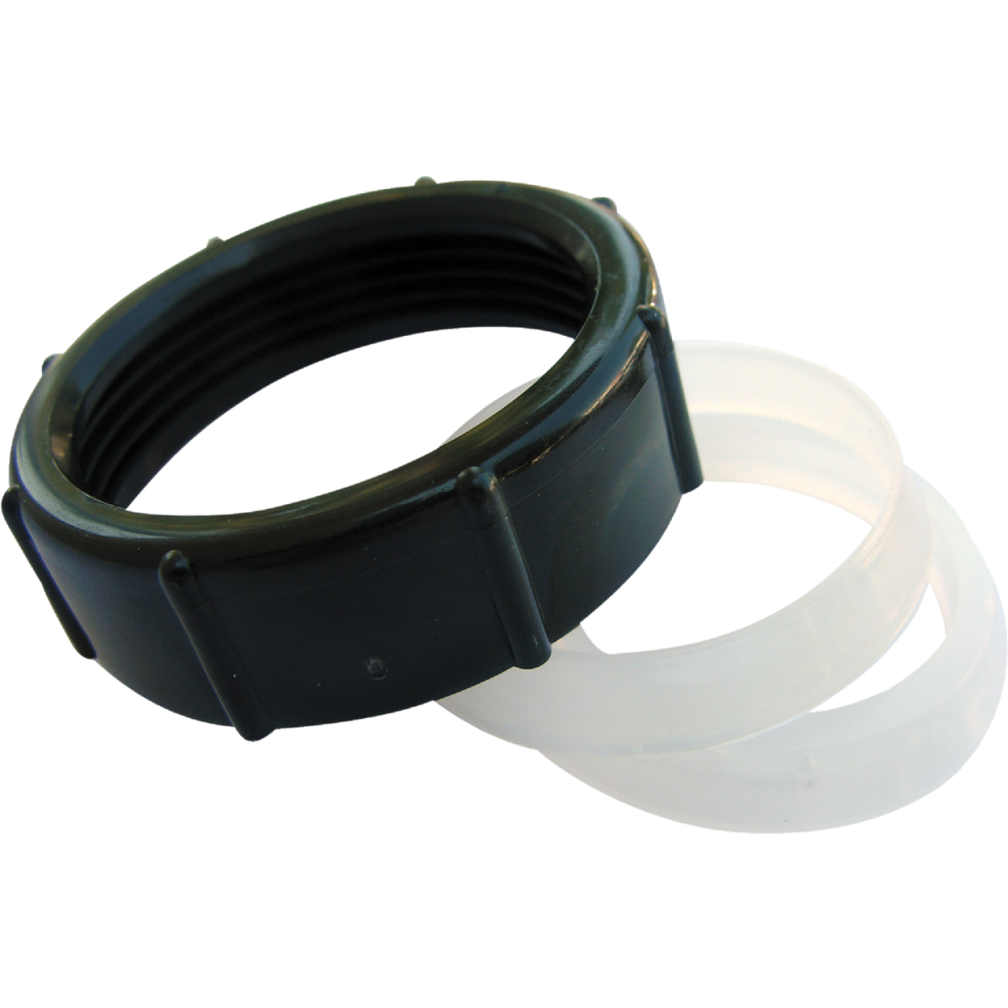 Lasco 1-1/2 In. x 1-1/4 In. Black Plastic Slip Joint Nut and Washer Image 1