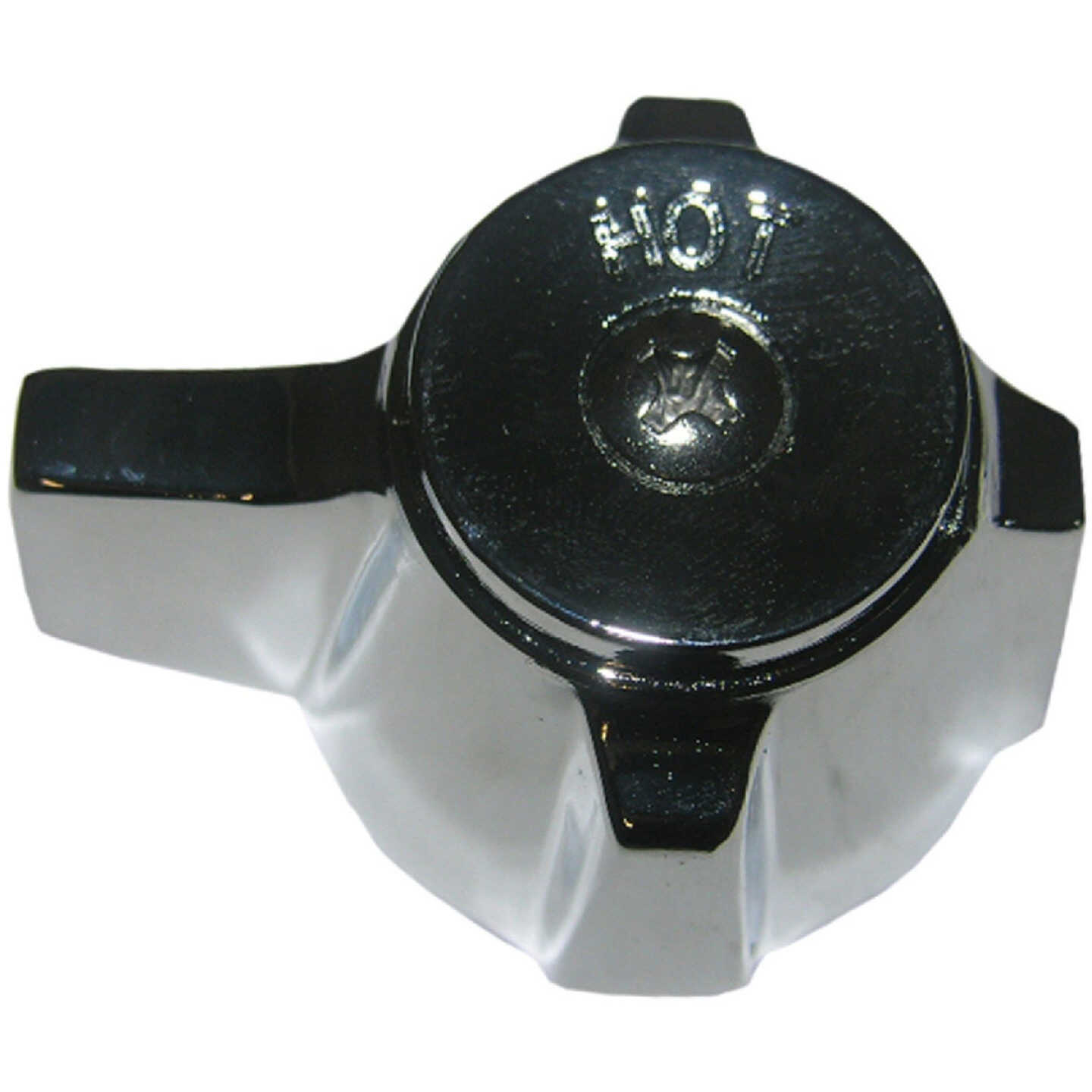 Lasco Sterling Accent Hot Handle Chrome Tub & Shower Handle Kit Image 1