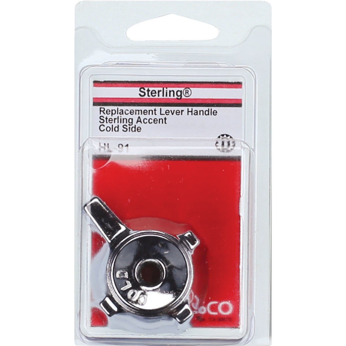 Lasco Sterling Accent Cold Handle Chrome Tub & Shower Handle Kit Image 2