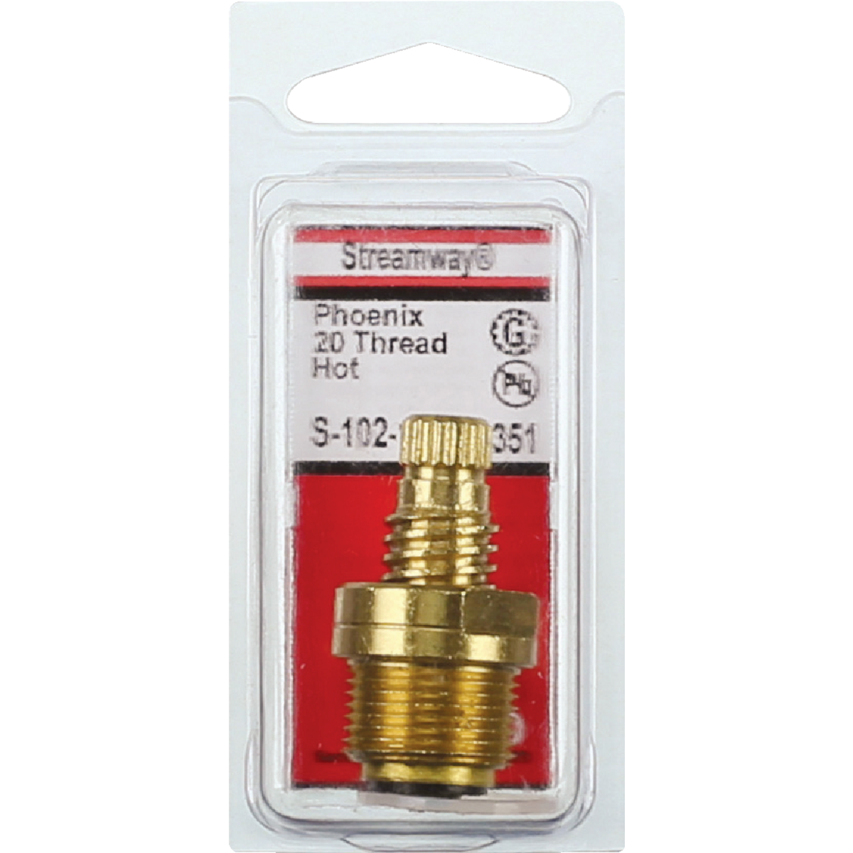 Lasco Hot Water Bathroom Sink/Kitchen Faucet Stem for Streamway Image 2