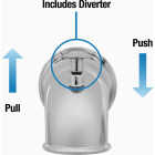 Danco 6 In. Chrome Bathtub Spout with Diverter Image 5