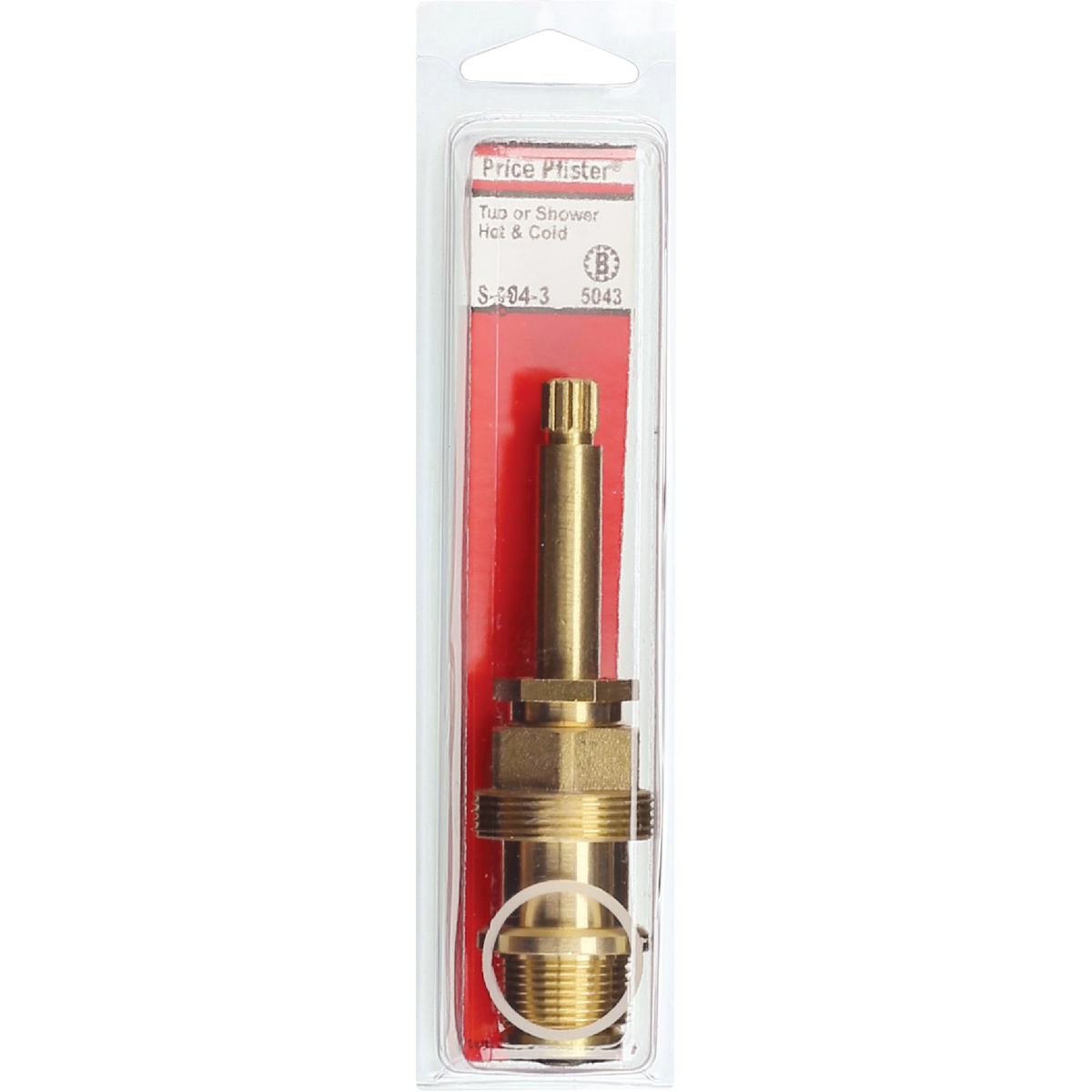 Lasco Price Pfister No. 5043 Hot/Cold Brass Bathtub Stem Image 2