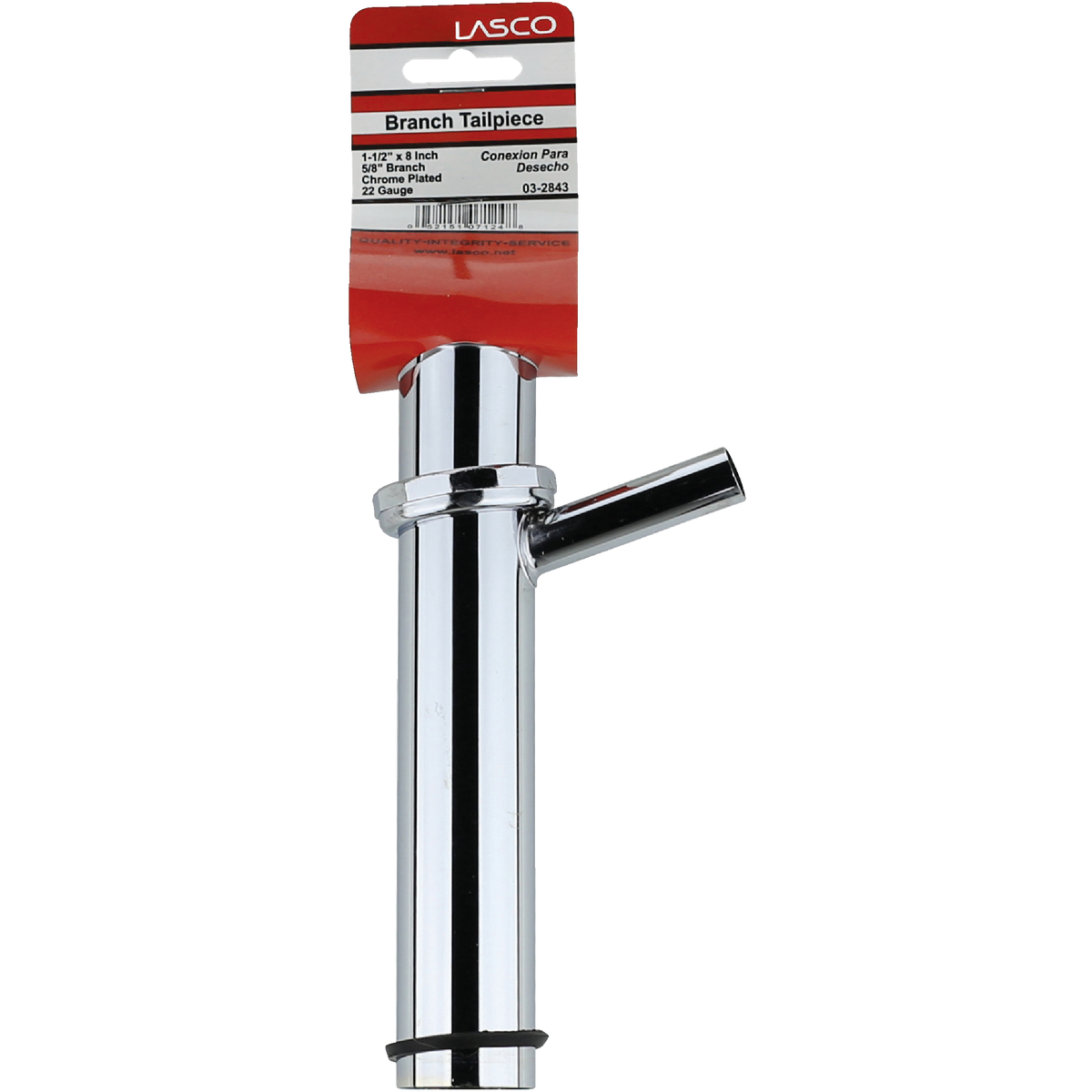 Lasco 1-1/2 In. x 8 In. Chrome Plated Dishwasher Tailpiece Image 2