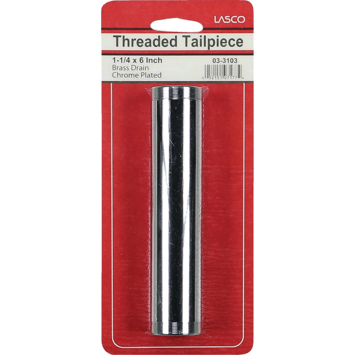 Lasco 1-1/4 In. x 6 In. Chrome Plated Threaded Tube Image 2