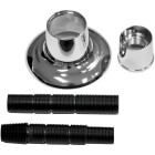 Danco 1/2 In. Chrome Zinc Flange Image 1