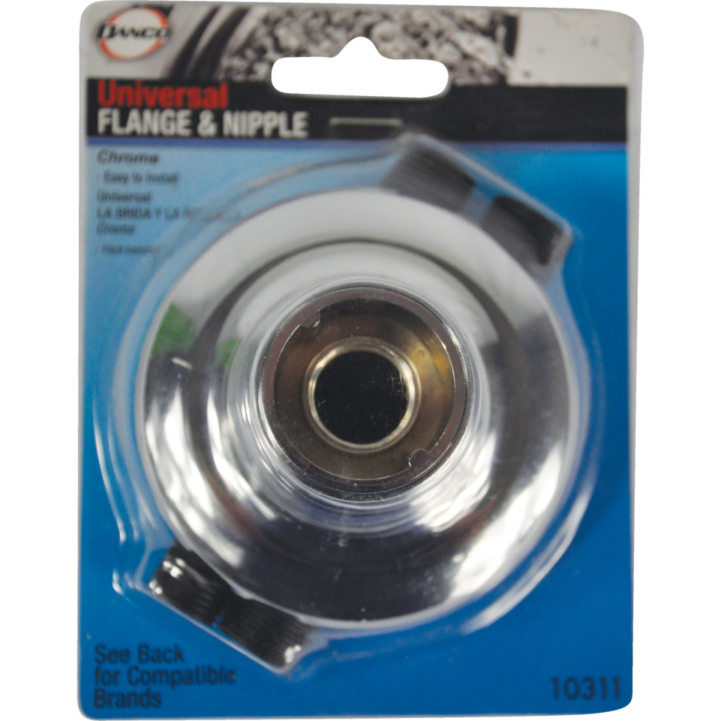 Danco 1/2 In. Chrome Zinc Flange Image 2