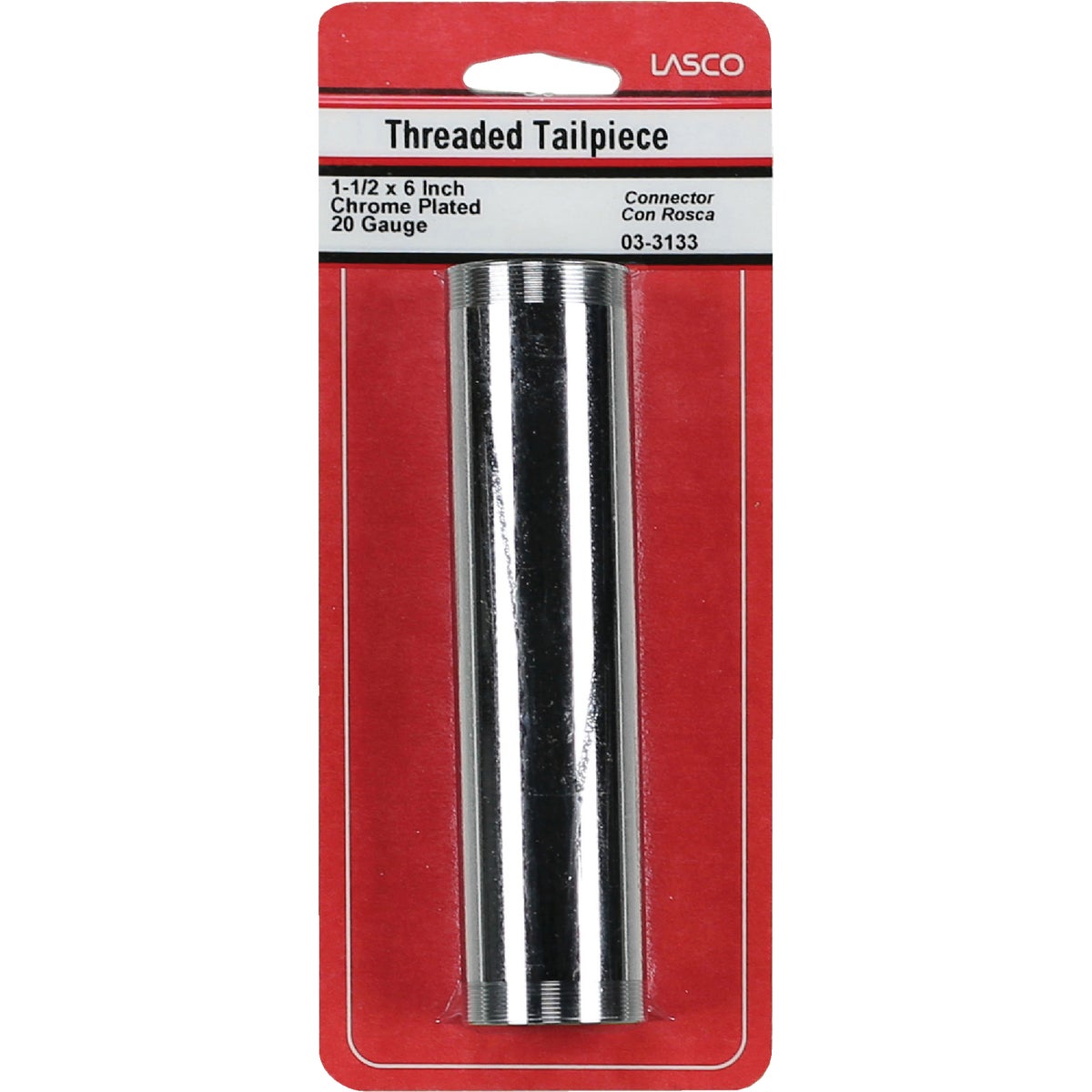 Lasco 1-1/2 In. x 6 In. Chrome Plated Threaded Tube Image 2