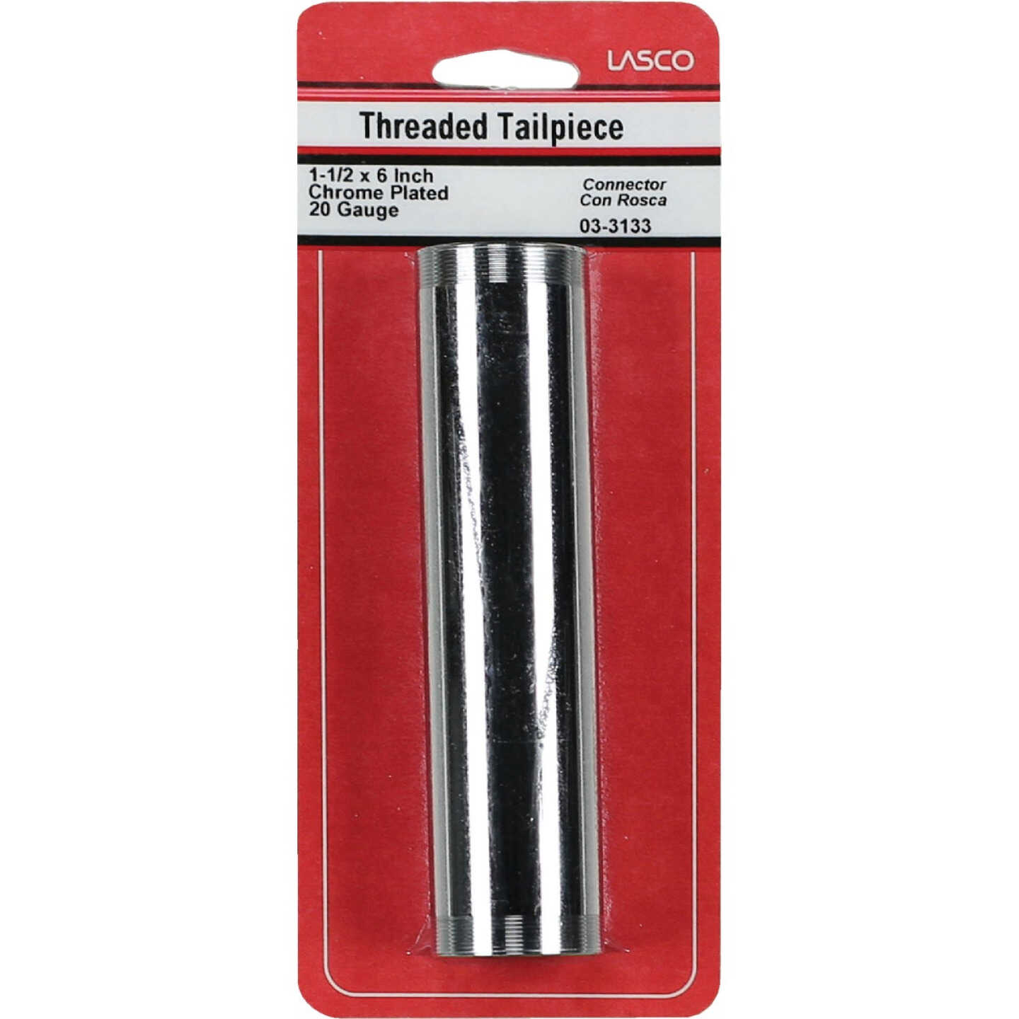 Lasco 1-1/2 In. x 6 In. Chrome Plated Threaded Tube Image 2