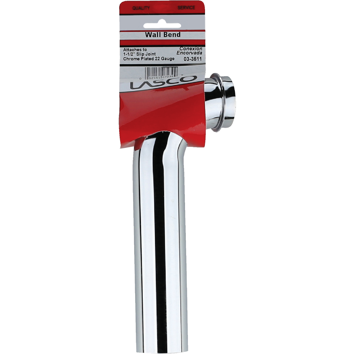 Lasco 1-1/2 In. Chrome Plated Wall Tube Image 2