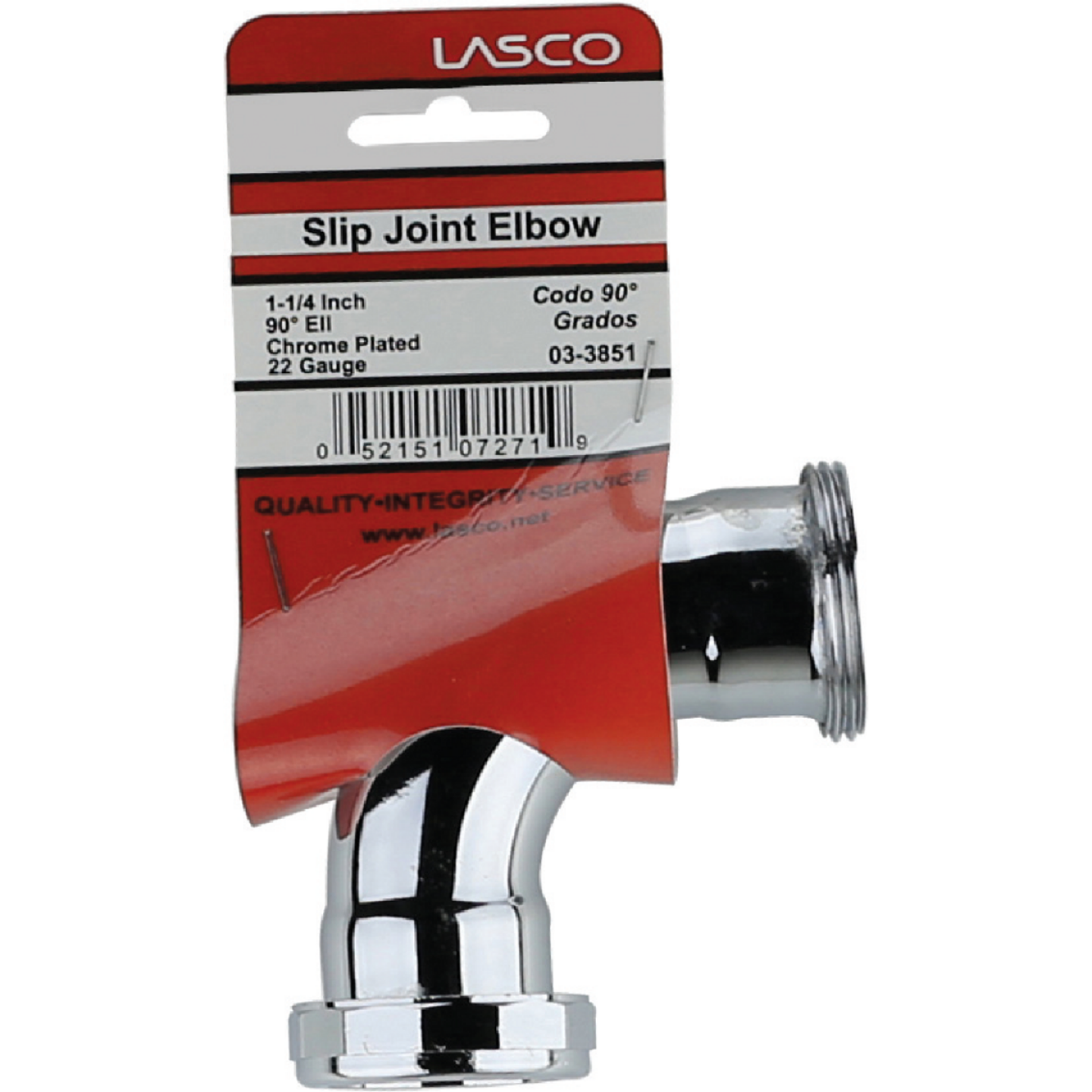Lasco 1-1/4 In. Chrome-Plated Elbow Image 2