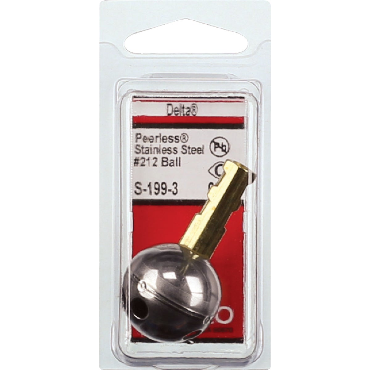 Lasco No. 212 Stainless Steel Ball Replacement for Delta Single-Handle Faucet Image 2