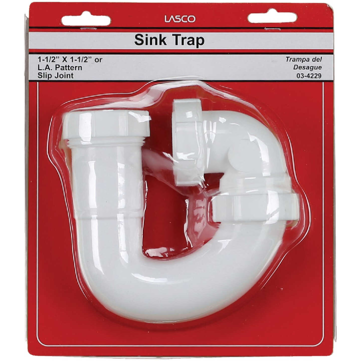 Lasco 1-1/2 In. or 1-1/4 In. White Plastic J-Bend Image 2