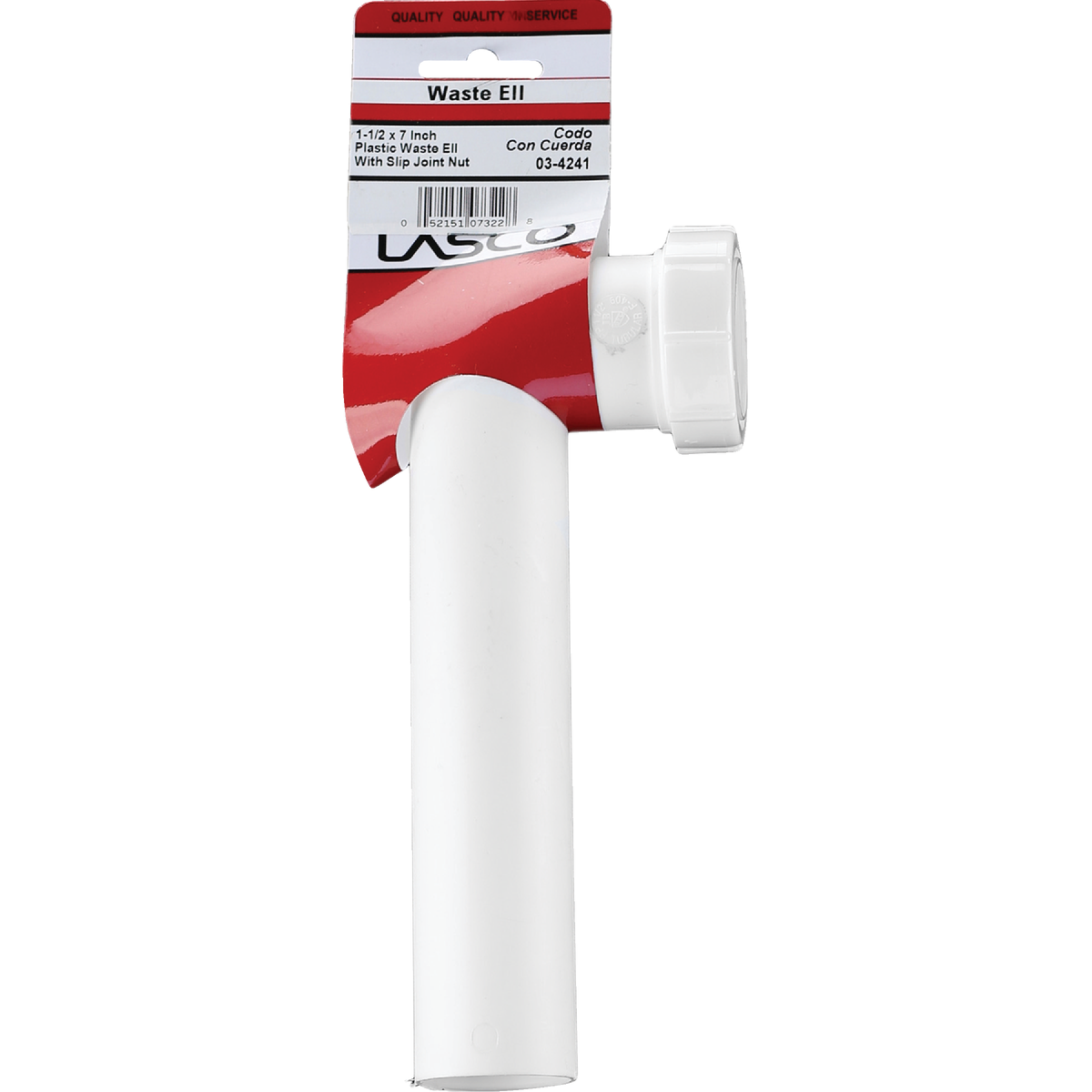 Lasco 1-1/2 In. OD x 7 In. Slip Joint Waste Arm Image 2