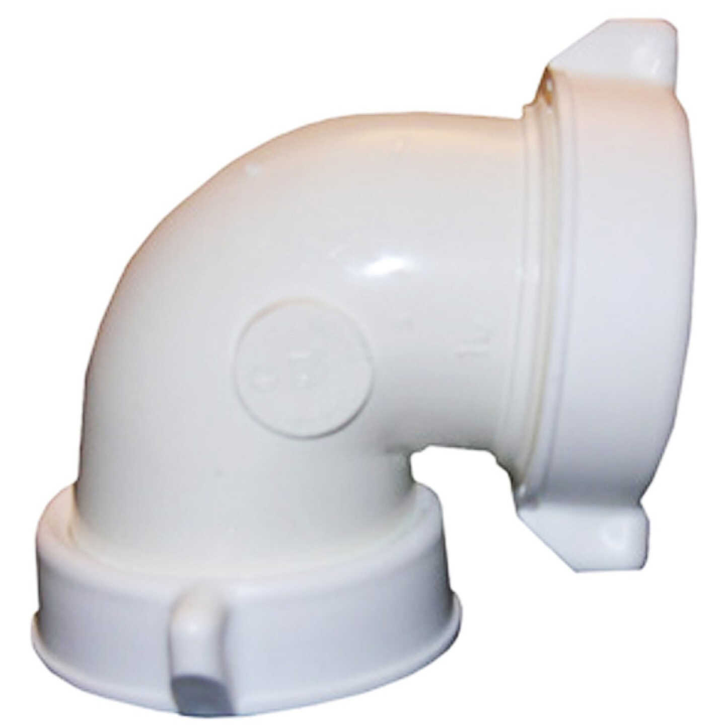 Lasco 1-1/2 In. White Plastic Elbow Image 1