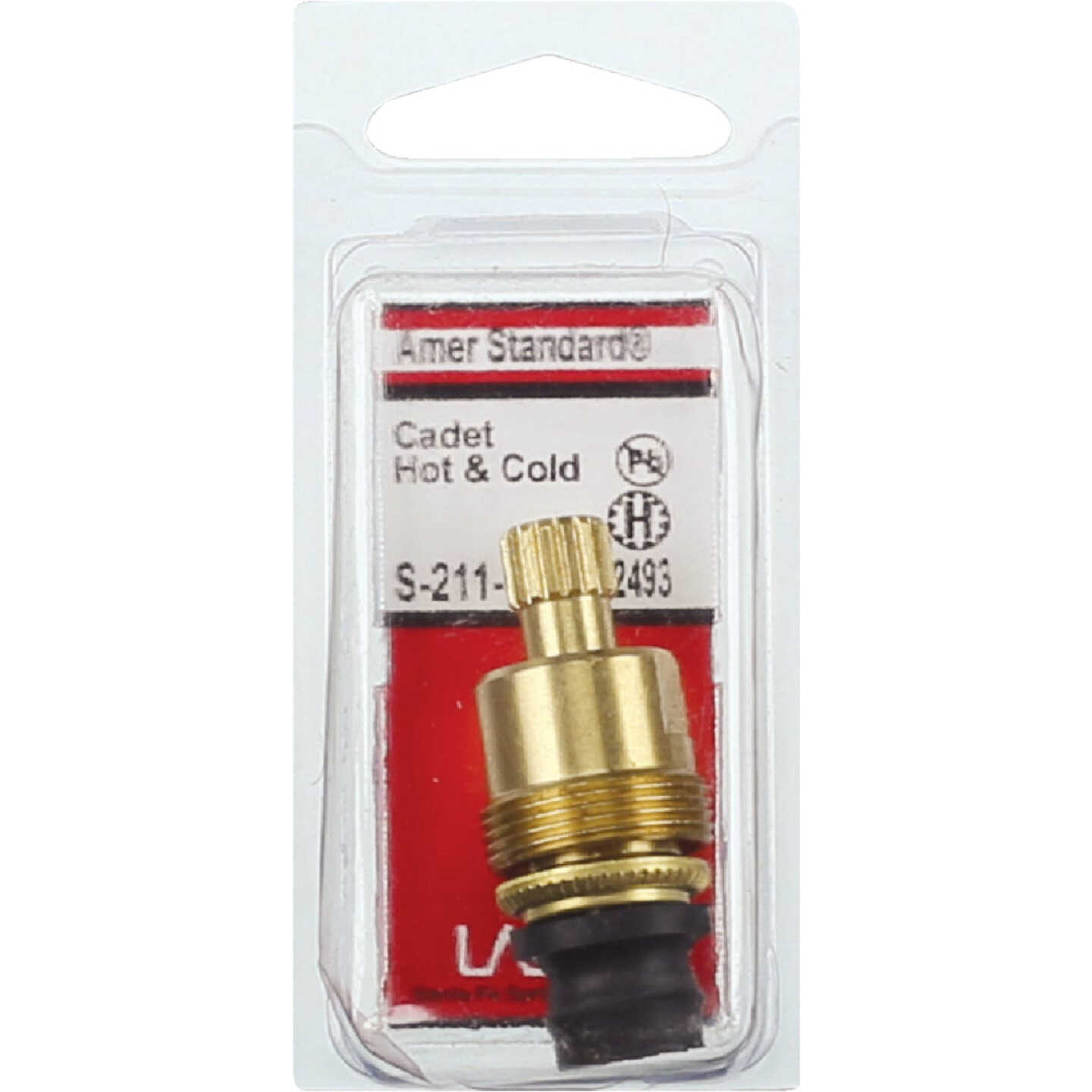 Lasco Hot/Cold Water American Standard Cadet No. 2493 Faucet Stem Image 2