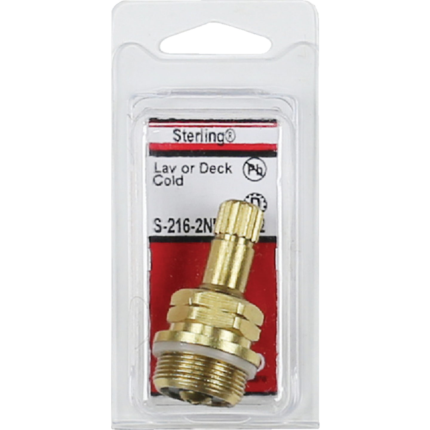 Lasco Cold Water Sterling No. 2221 or No. 2222 Faucet Stem Image 2