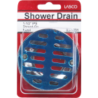 Lasco 3-1/2 In. Chrome Plated Shower Drain Strainer for Tile Installations, 1-1/2 In. FPT Outlet Image 2